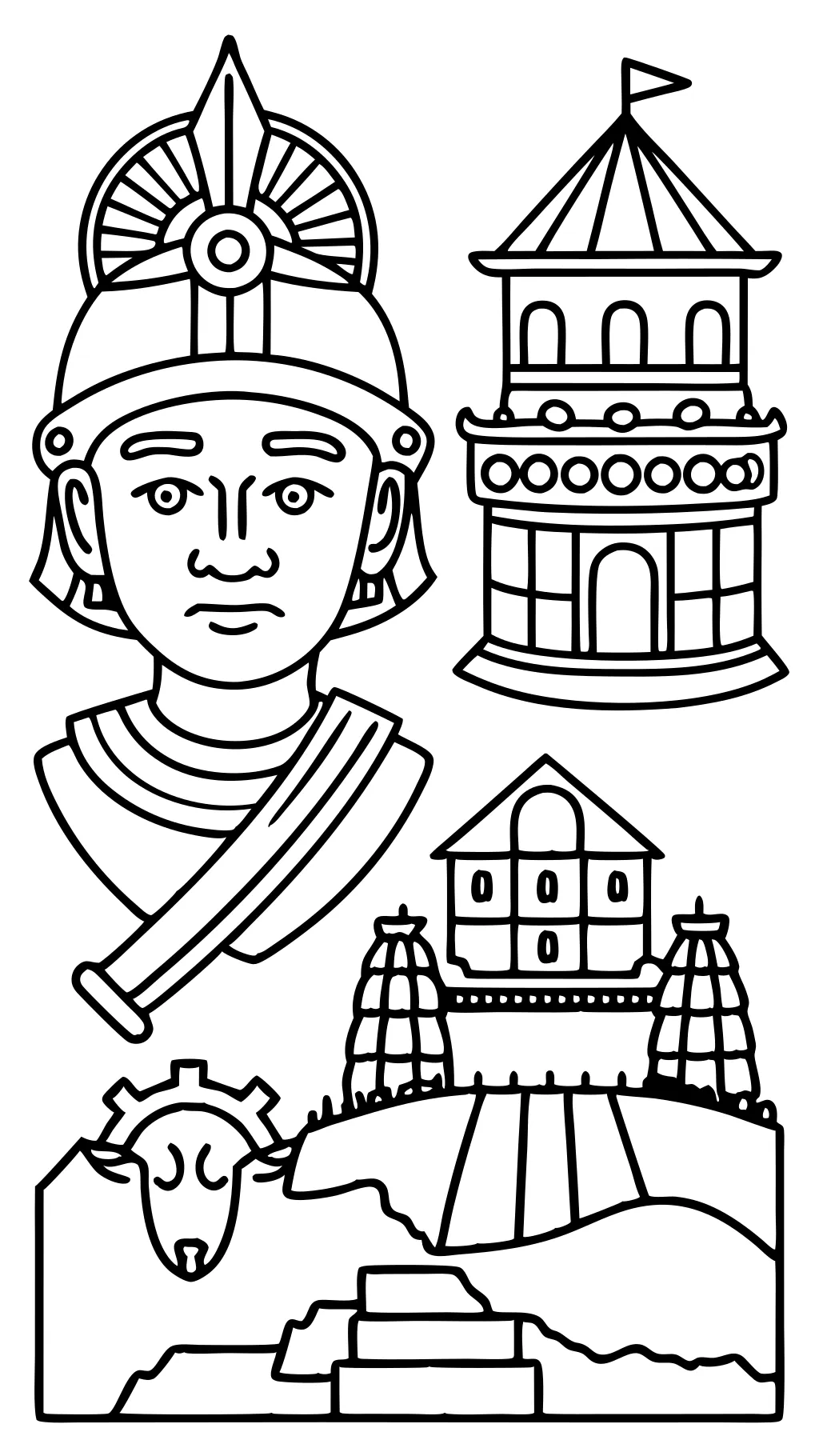 history coloring pages